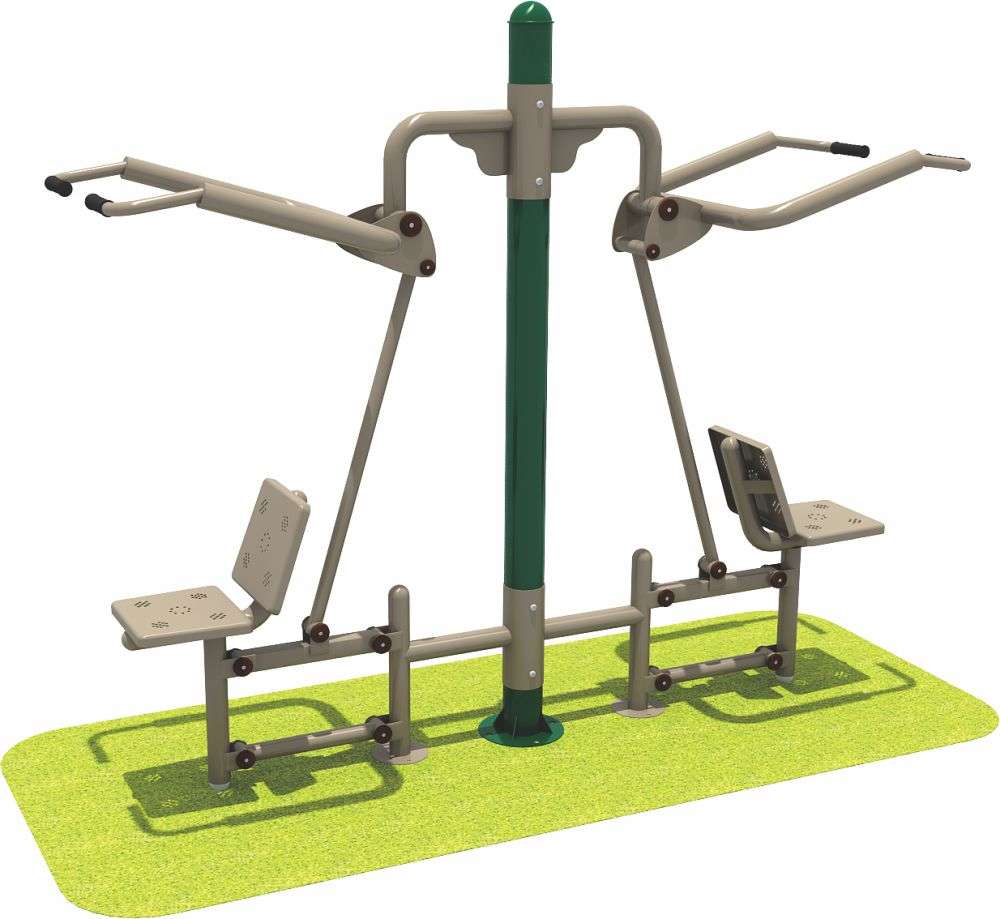 304am永利健身器材 双人坐拉器